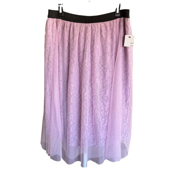 ELLE Women's Tulle Mesh Stretch On A-Line Skirt Size XL Whimsical Fairycore NWT - Picture 1 of 10
